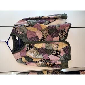Patchwork Quilted Jacket for Women